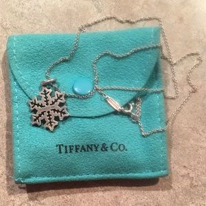 Tiffany & Co. Snowflake pendant necklace